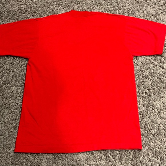 Vintage Graphic T Shirt - Business Advertisement - Red Size L Made In The USA - Picture 5 of 5